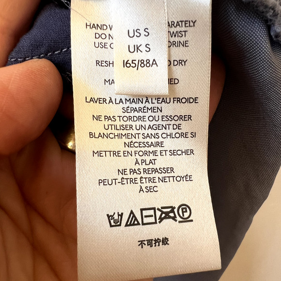 ANTHROPOLOGIE Melody Velvet Tunic Dress Slate Blue Gray Long Sleeve Womens Small - Picture 7 of 10